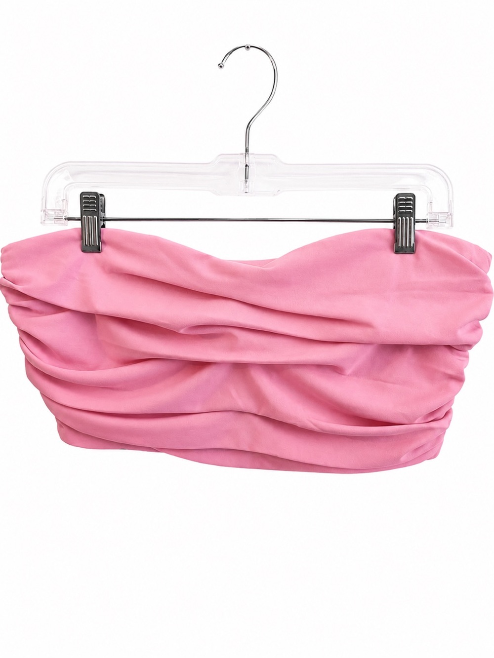 ☀️ Summer Blowout- Zara Pink Draped Bustier Top